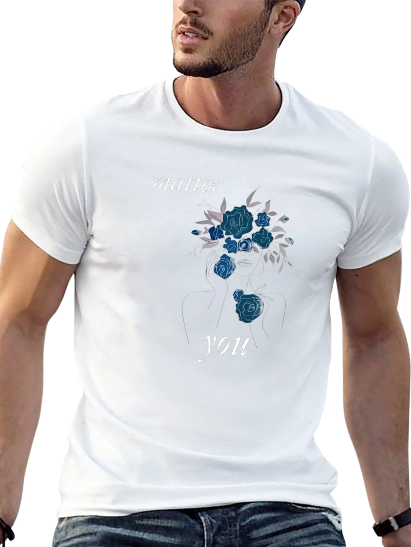 Floral Woman Graphic Tee - Matter You