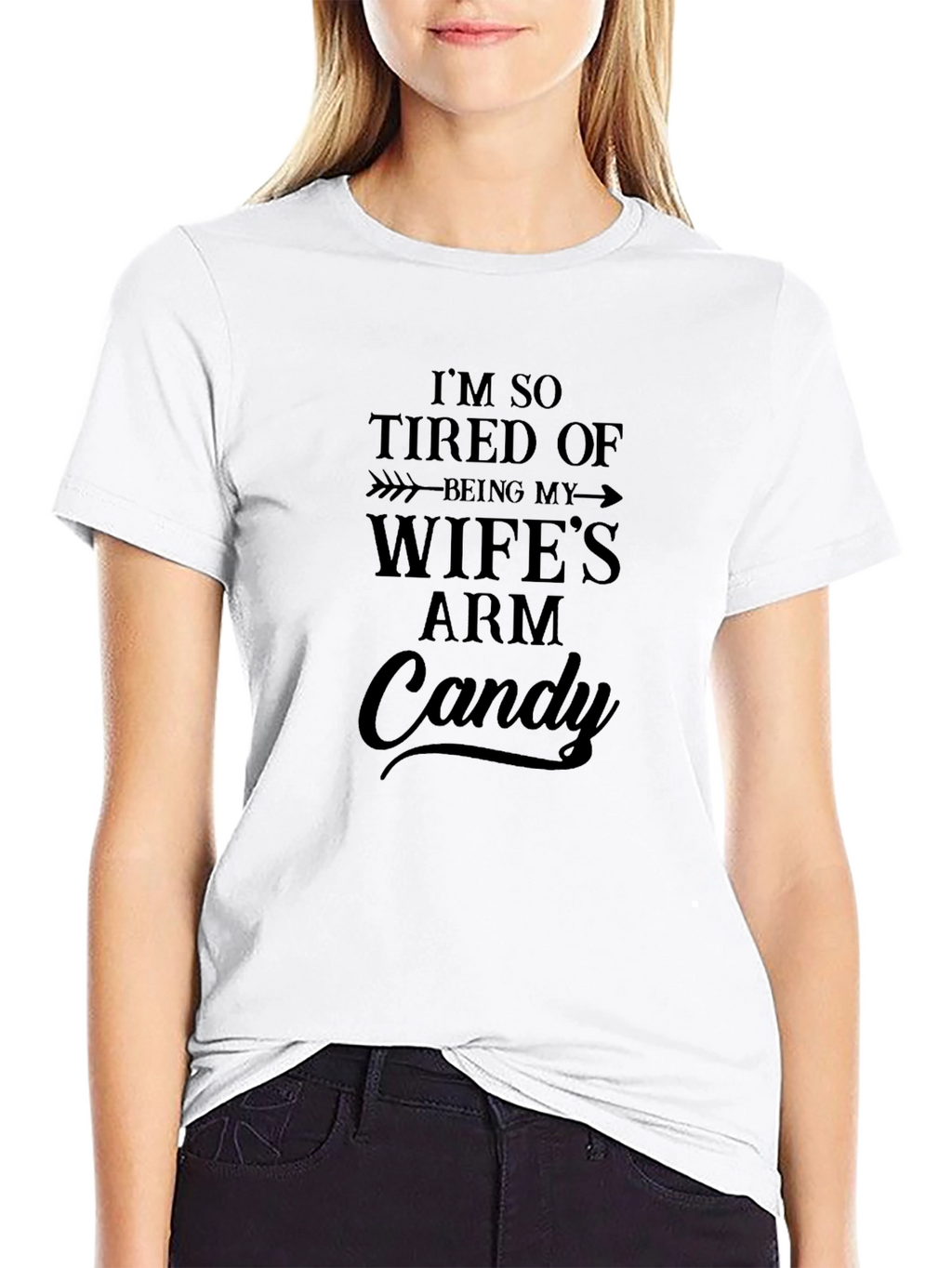 Funny Mens Arm Candy Graphic T-Shirt