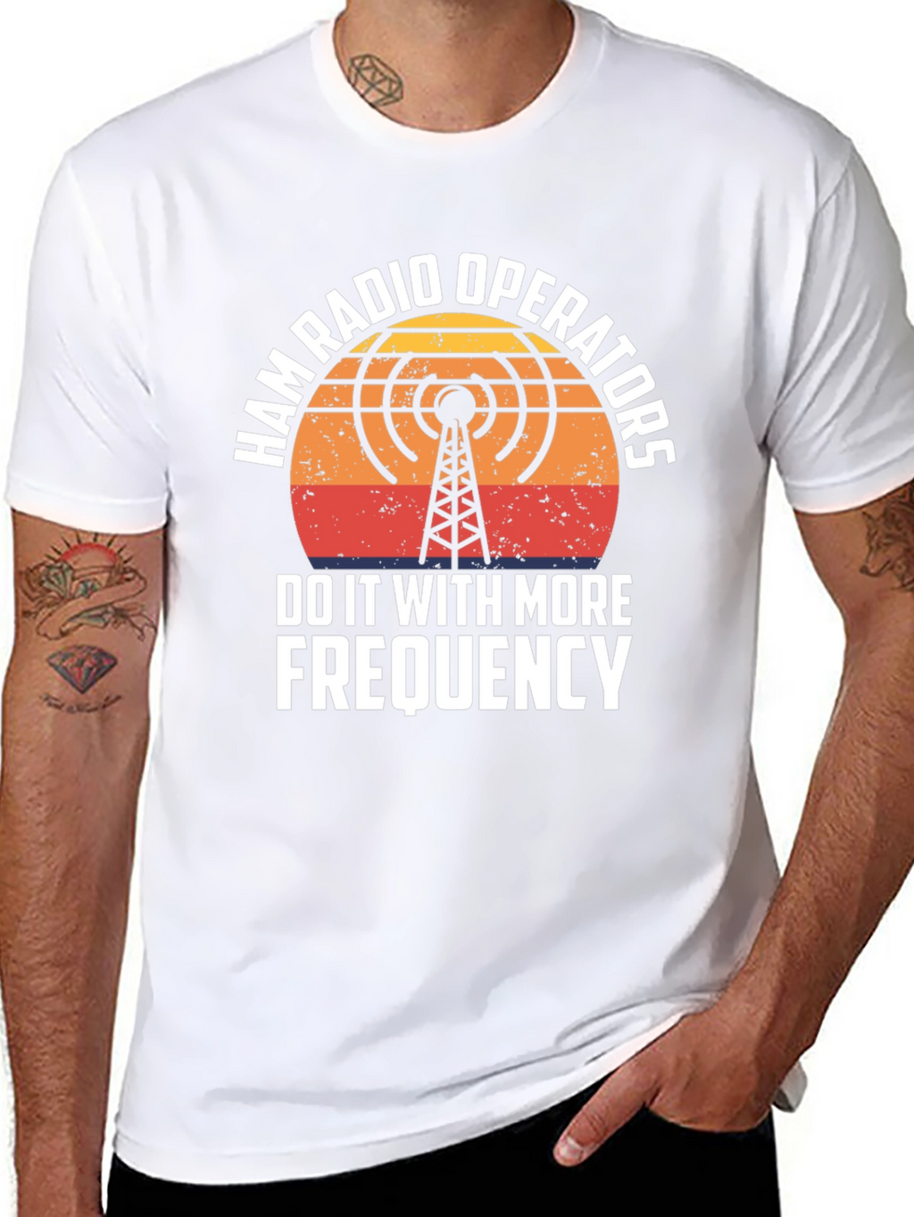 Ham Radio Operator T-Shirt - Frequency Design