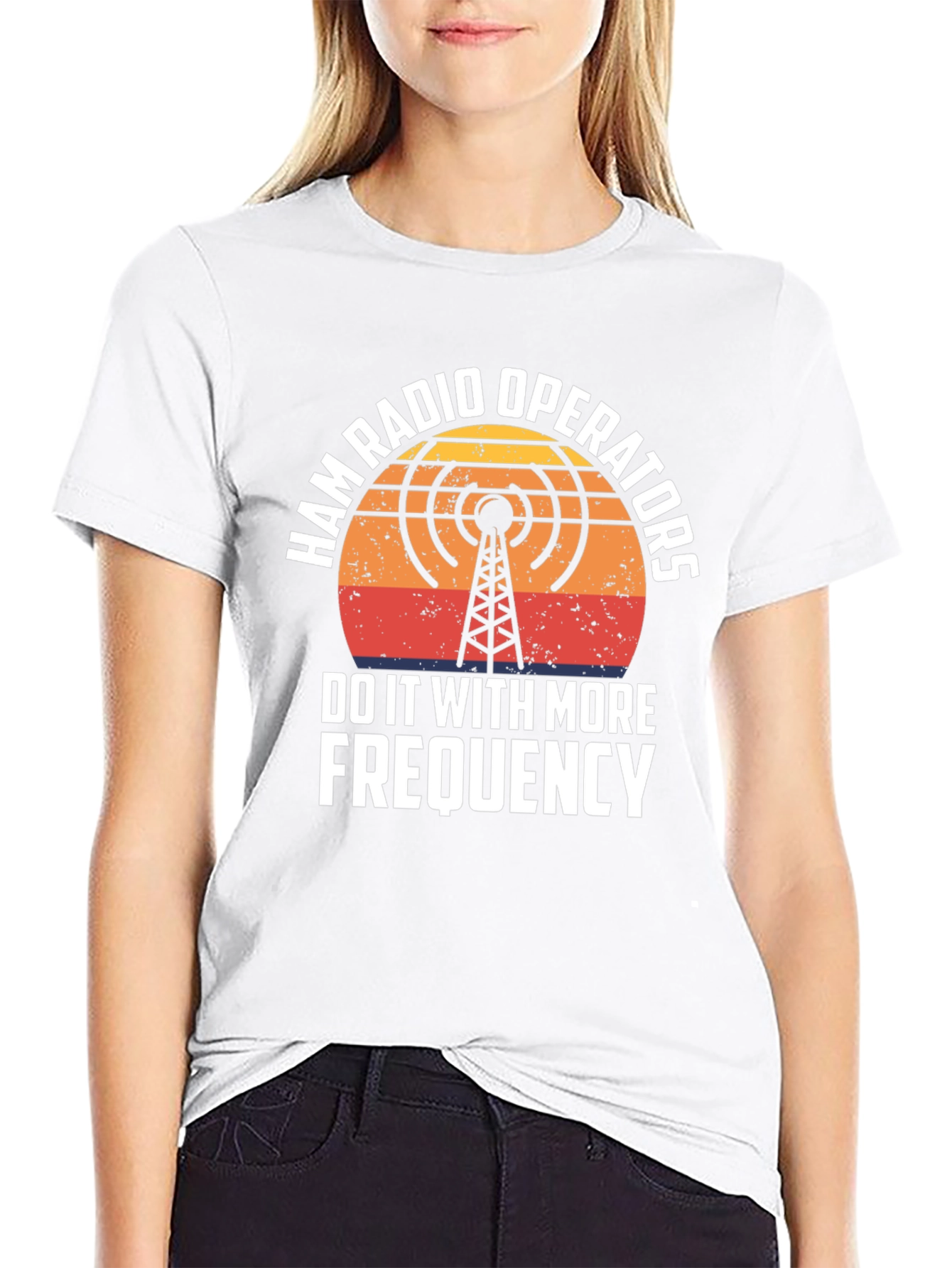Ham Radio Operator T-Shirt - Frequency Design