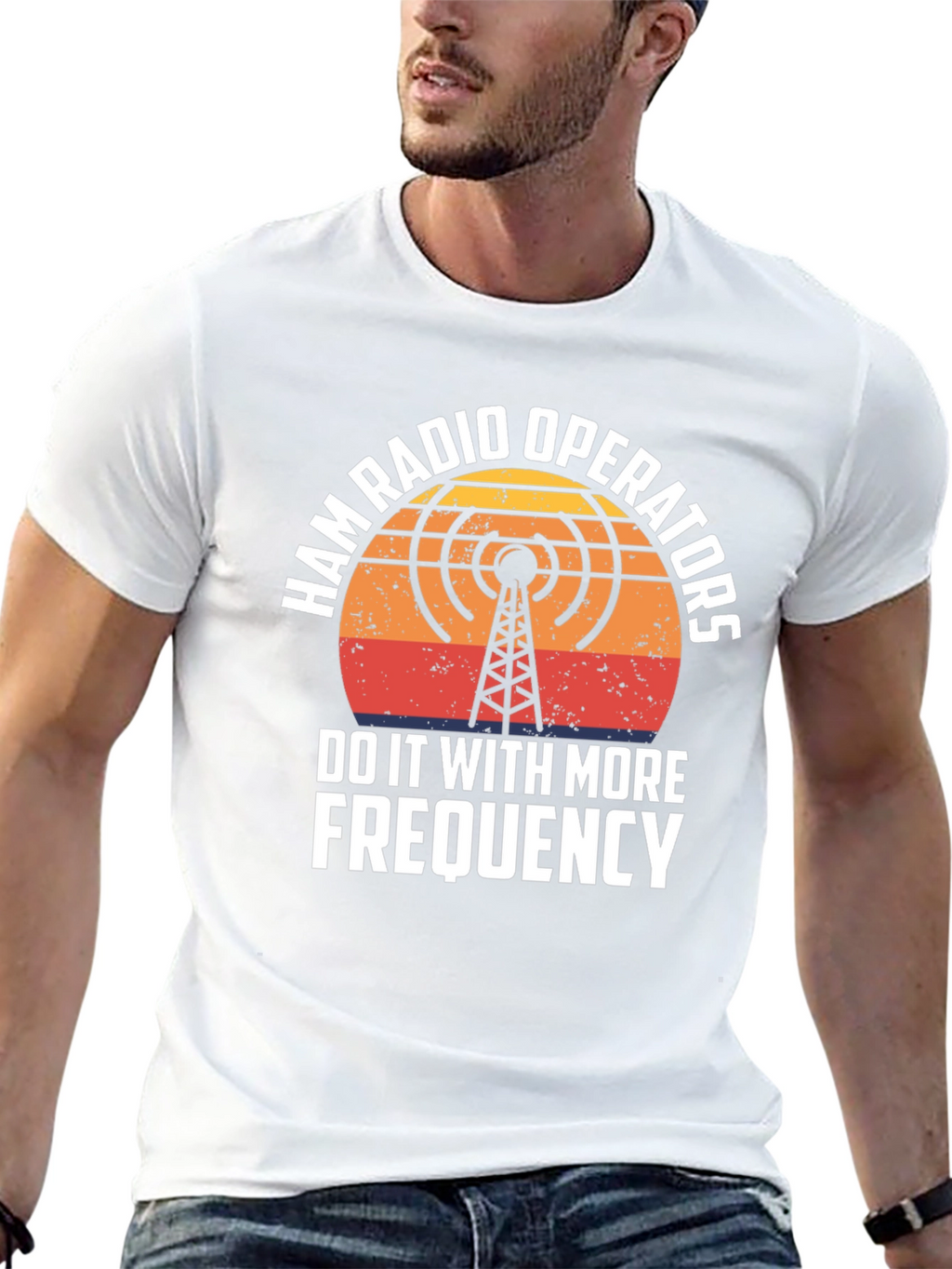 Ham Radio Operator T-Shirt - Frequency Design