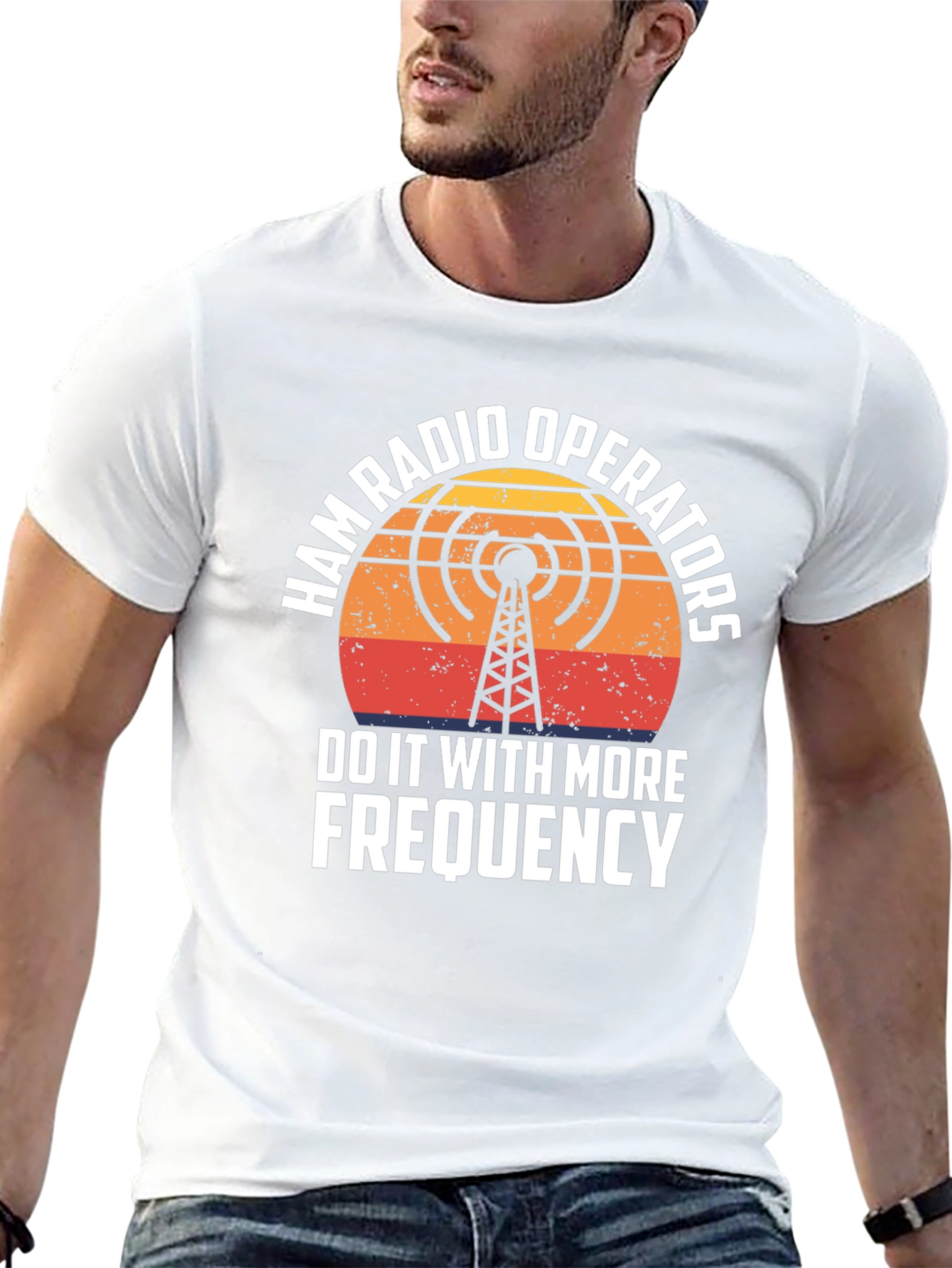 Ham Radio Operator T-Shirt - Frequency Design