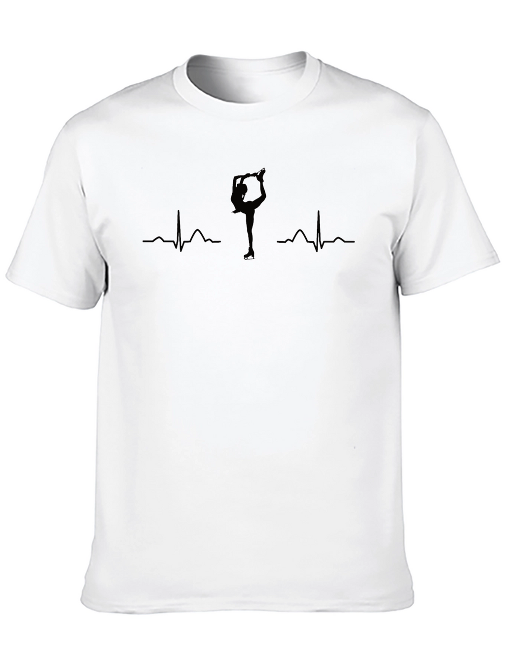 Figure Skating Heartbeat T-Shirt