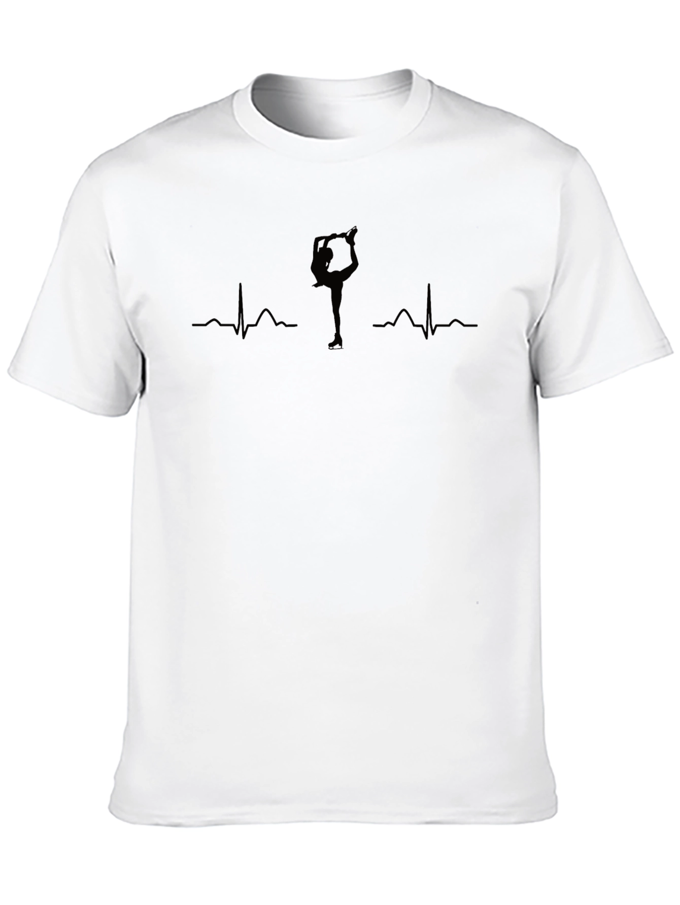 Figure Skating Heartbeat T-Shirt