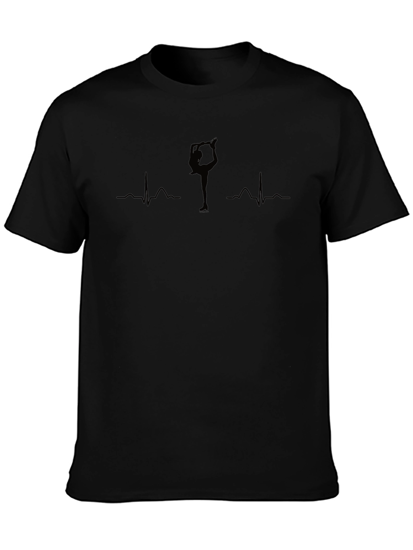 Figure Skating Heartbeat T-Shirt