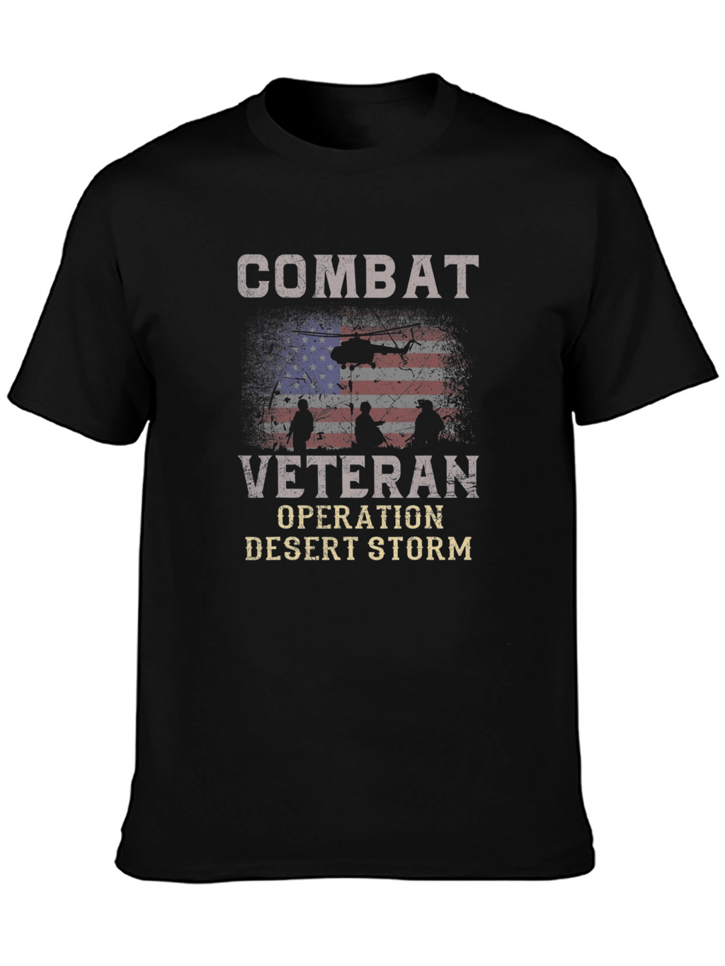 Combat Veteran Desert Storm Graphic Tee