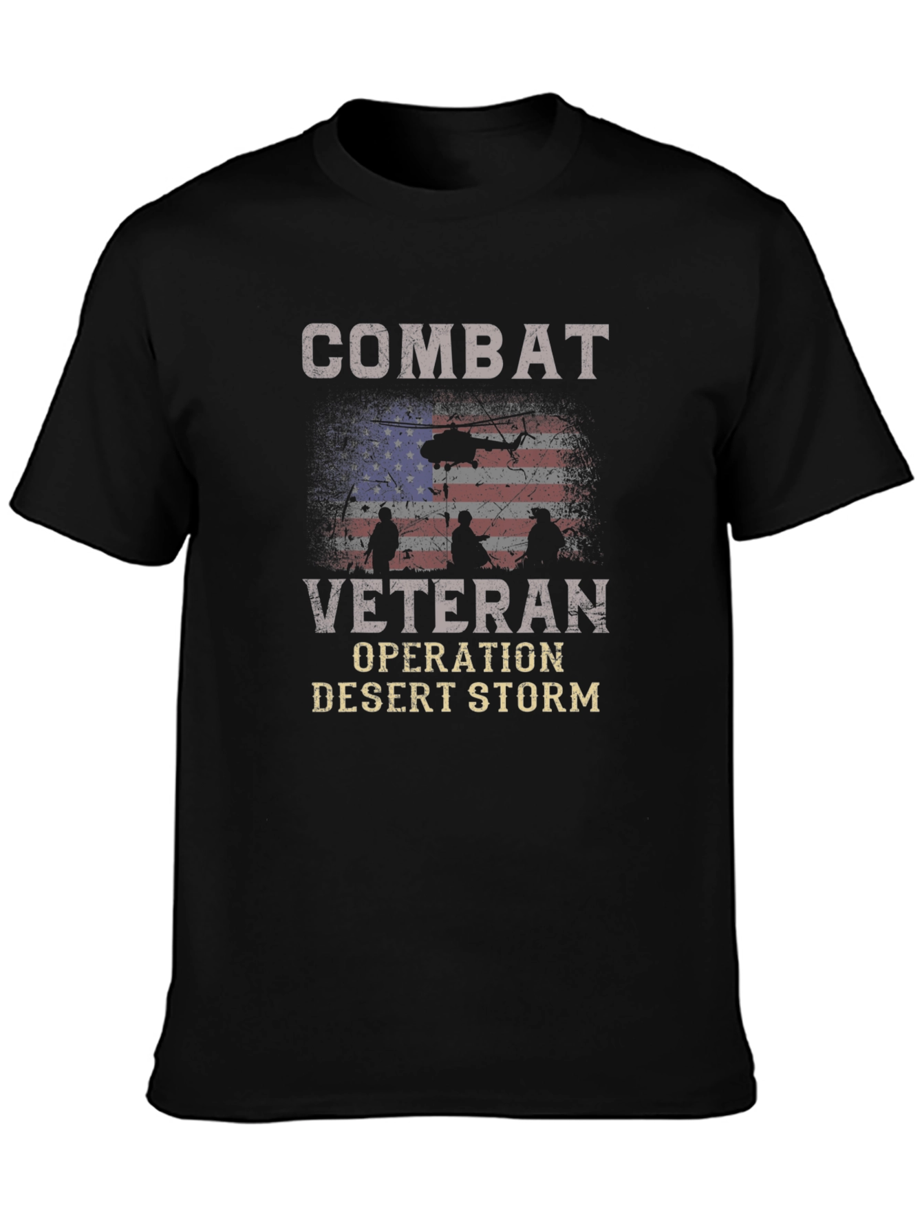 Combat Veteran Desert Storm Graphic Tee