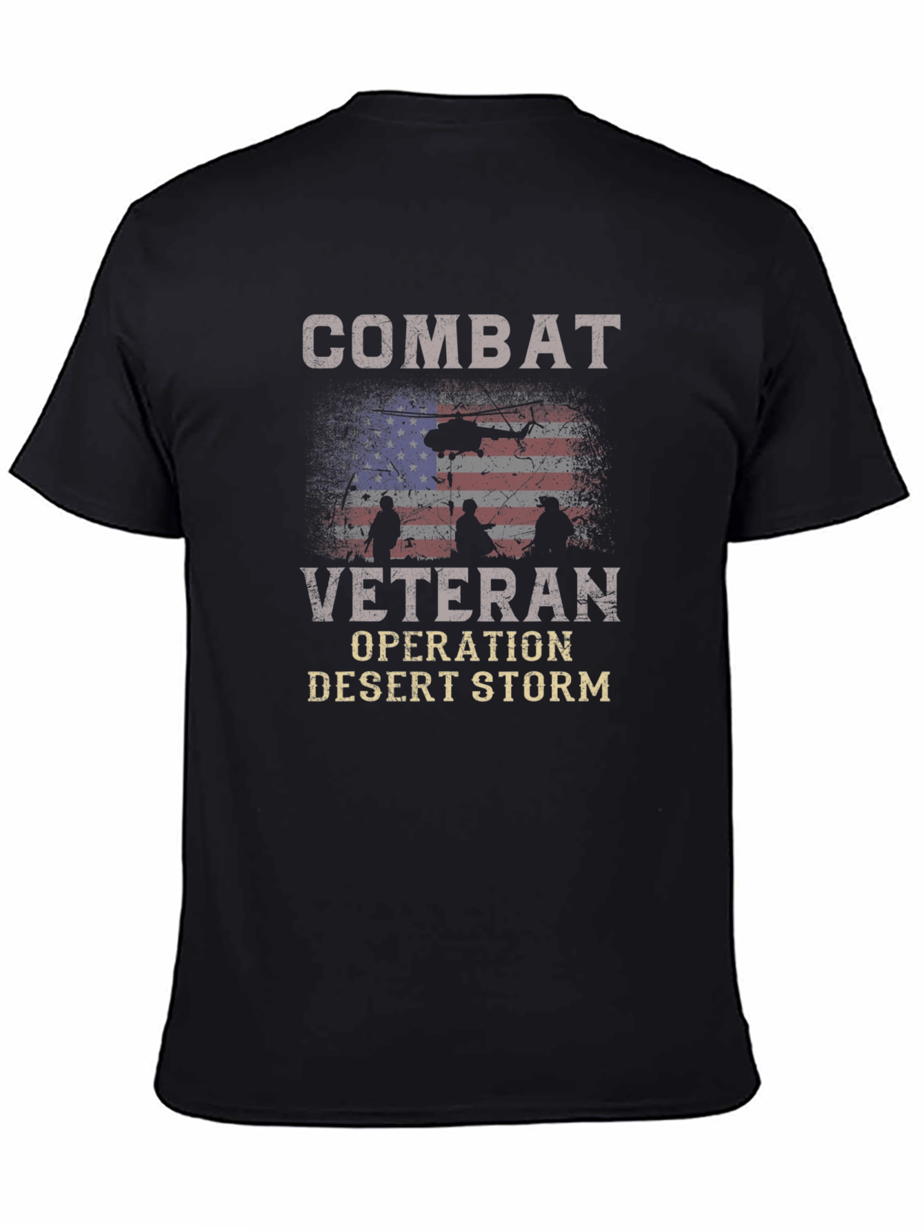 Combat Veteran Desert Storm Graphic Tee