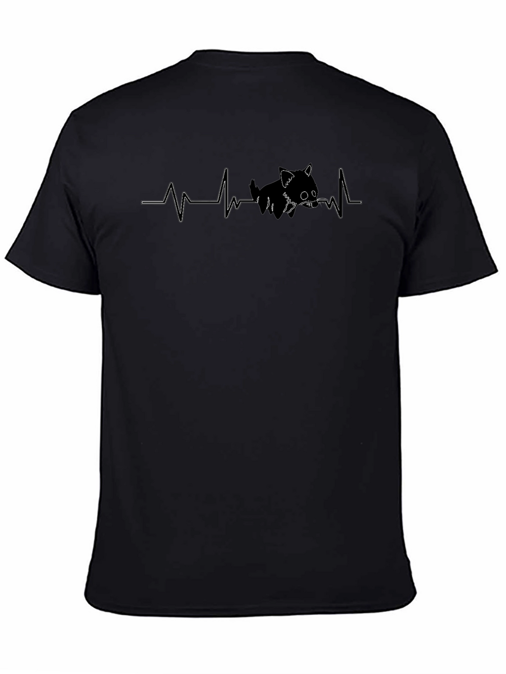 Cat Heartbeat T-Shirt - Cute Graphic Tee