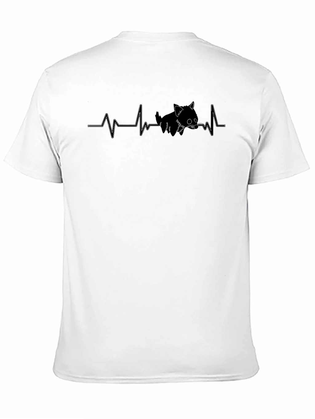 Cat Heartbeat T-Shirt - Cute Graphic Tee