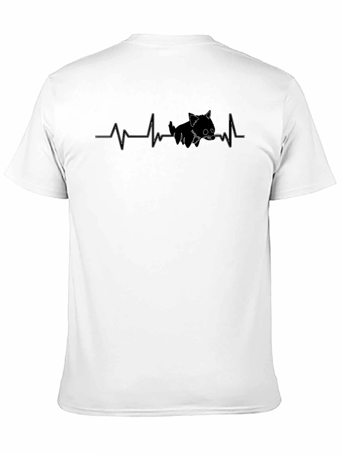 Cat Heartbeat T-Shirt - Cute Graphic Tee