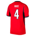 Rice #4 England Away Match Jersey Player Version World Cup 2026 Front