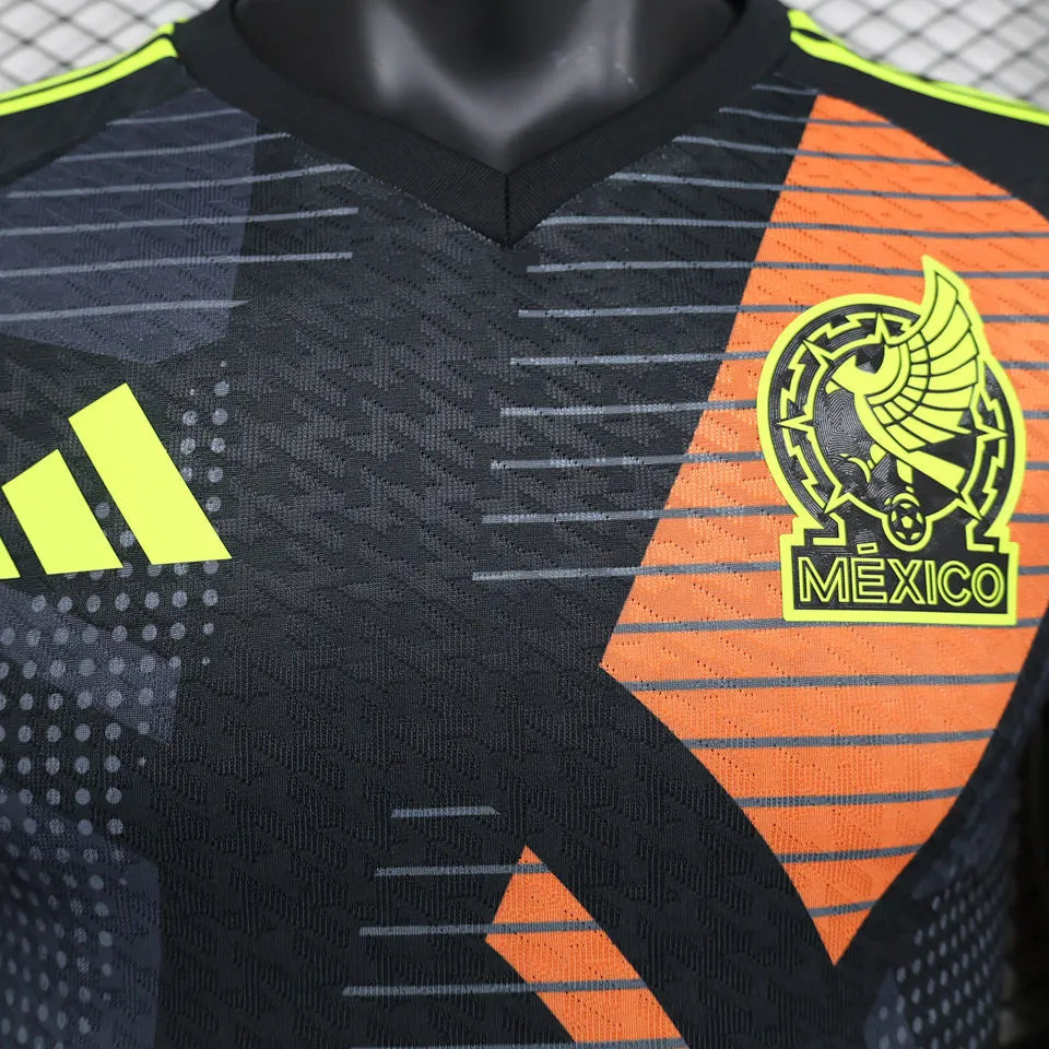 2024/25 Mexico Goalkeeper Player Version Soccer Jersey Detail 1