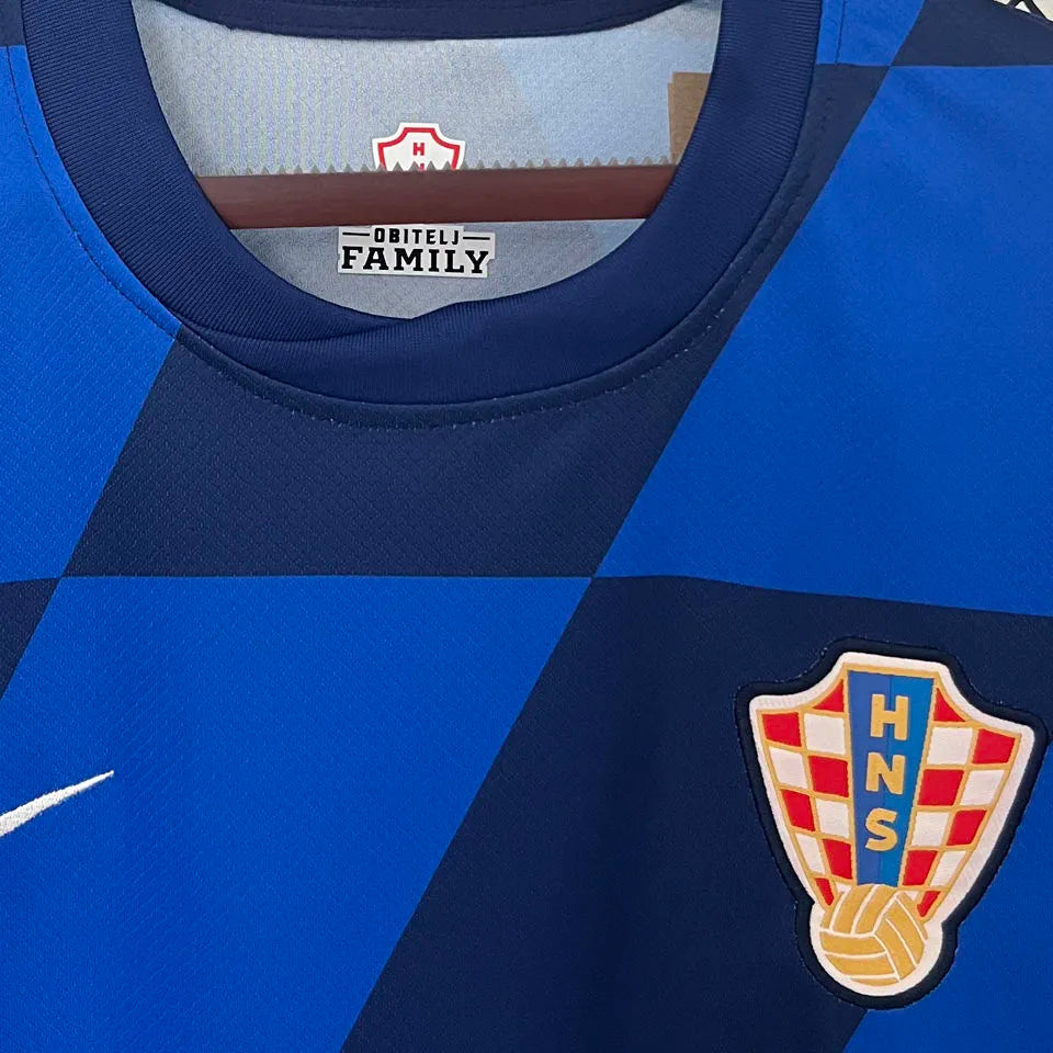 2024/25 Croatia 1:1 Quality Away Fans Soccer Jersey Detail 4