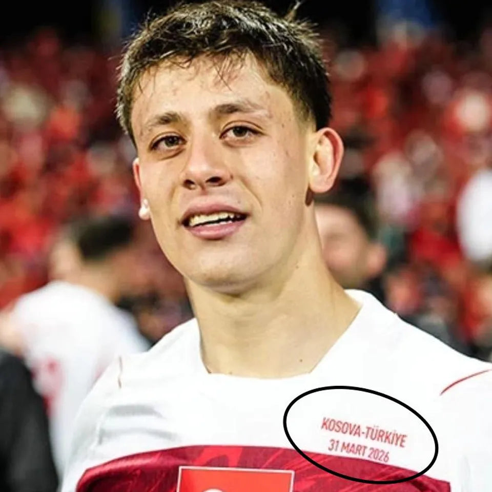 2026/27 Turkey Home White Fans Soccer Jersey (Have Right Patch 有右臂章 黑底白字） Detail 3