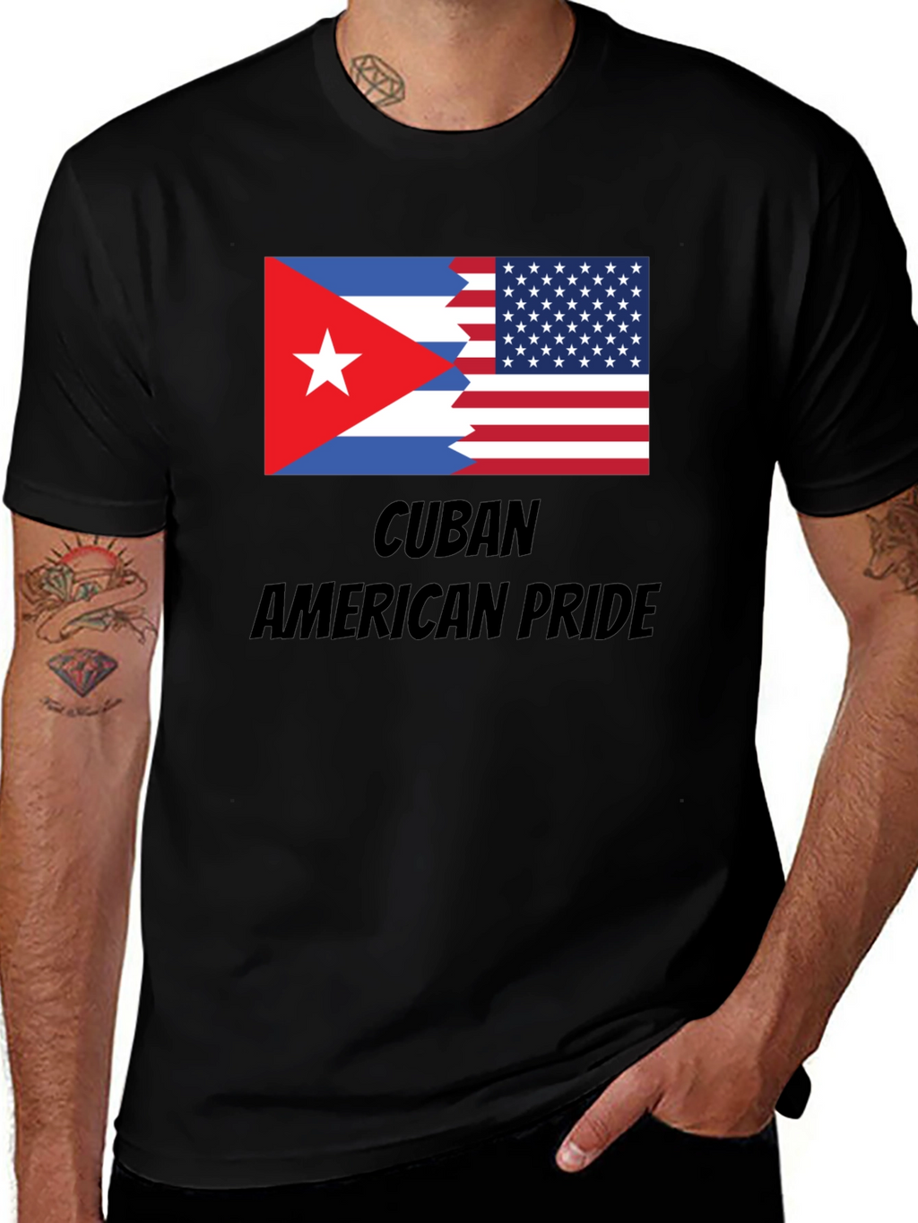 Cuban American Pride Graphic T-Shirt