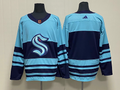 Men's Seattle Kraken Blue Blank Player Jerseys