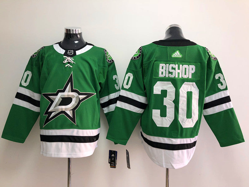 Men's Dallas Stars Ben Bishop #30 Kelly Green Home Breakaway Player Jerseys