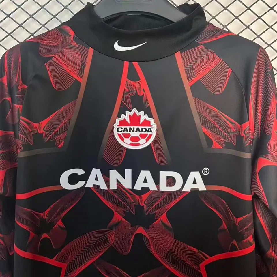 2026/27 Canada Goalkeeper Long Sleeve Soccer Jersey Detail 1
