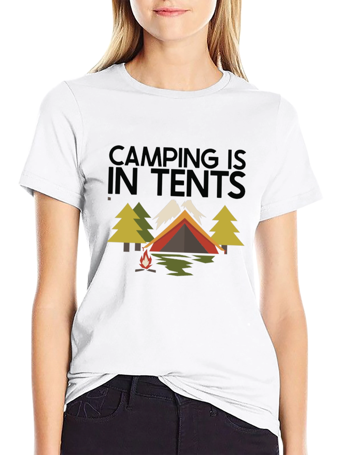 Camping in Tents Graphic Tee - Adventure Ready