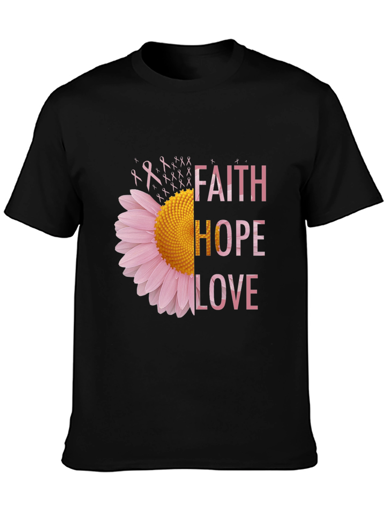 Faith Hope Love Sunflower Graphic Tee