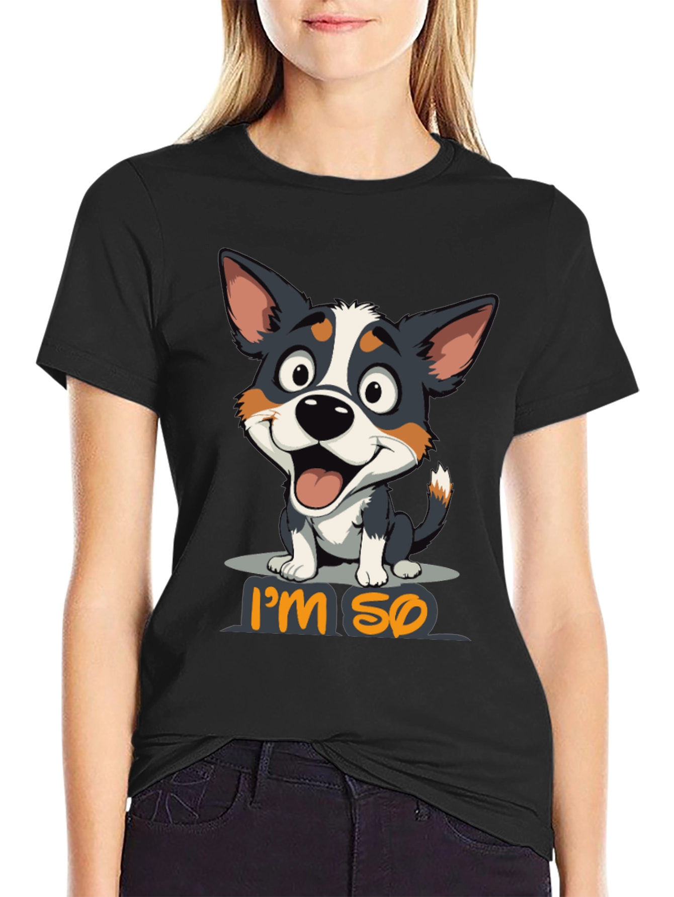 Im So Happy Dog Graphic T-Shirt