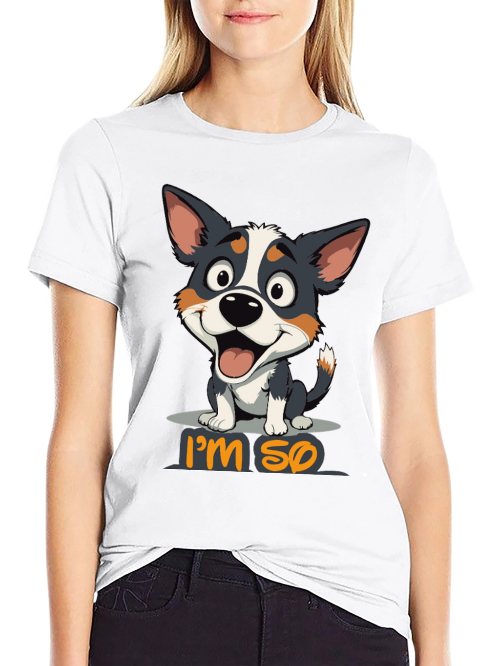 Im So Happy Dog Graphic T-Shirt