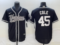 Men's New York Yankees Gerrit Cole #45 Black Player Jerseys Joint Edition