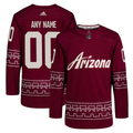 Men's Arizona Coyotes Garnet Alternate Authentic Pro Primegreen Custom Jerseys