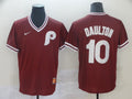 Men's Philadelphia Phillies J.T. Realmuto #10 Red Stitched Jerseys