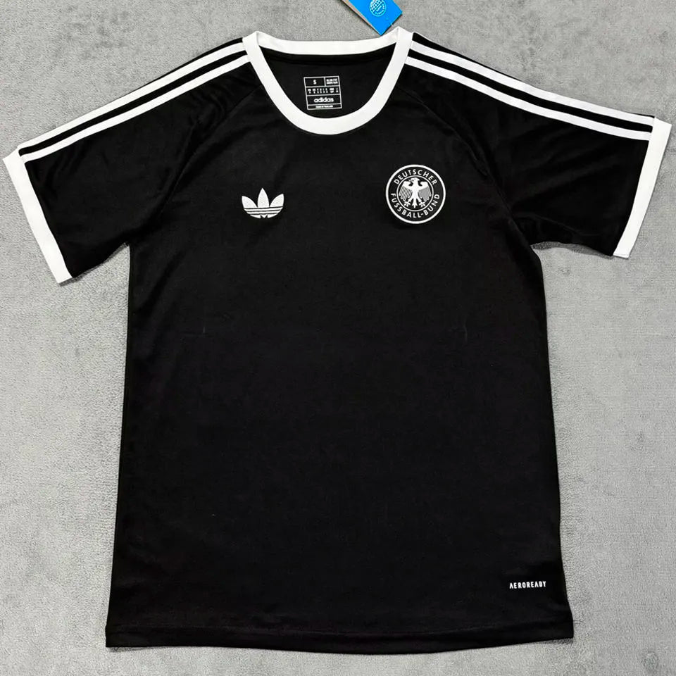 2025 Germany125Th Anniversary Black Fans Soccer Jersey Front