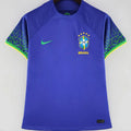 2022/23 Brazil Away Blue Women Soccer Jersey Front