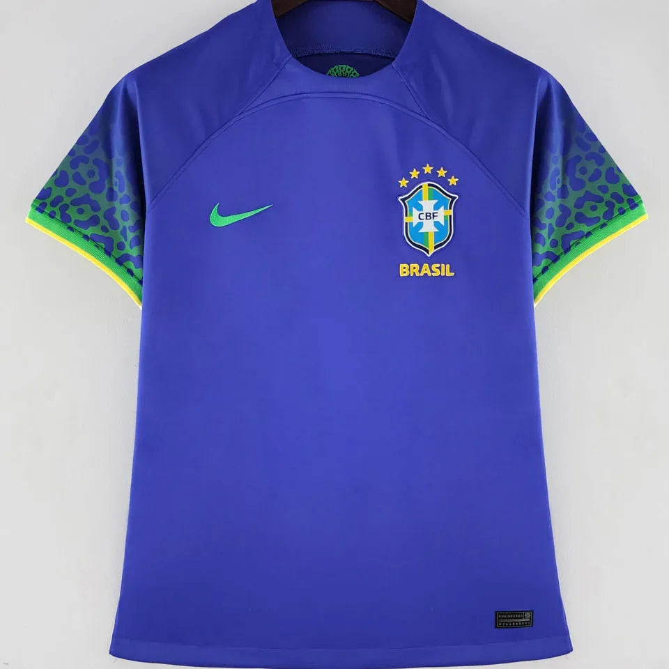 2022/23 Brazil Away Blue Women Soccer Jersey Front