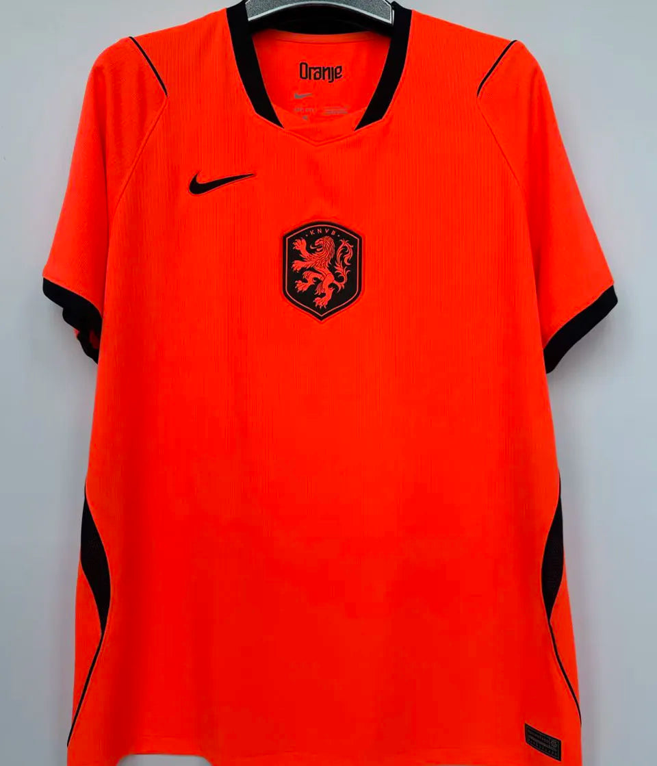 2026/27 NL Home 1:1 Quality Orange Fans Soccer Jersey (Have Right Patch 有右臂章 白底黑字） Back