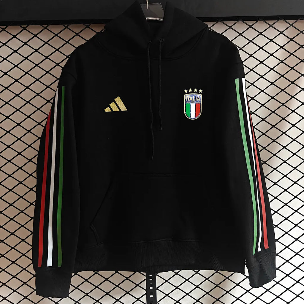 2024 Italy x Love Unites Black Fans Jersey Detail 4