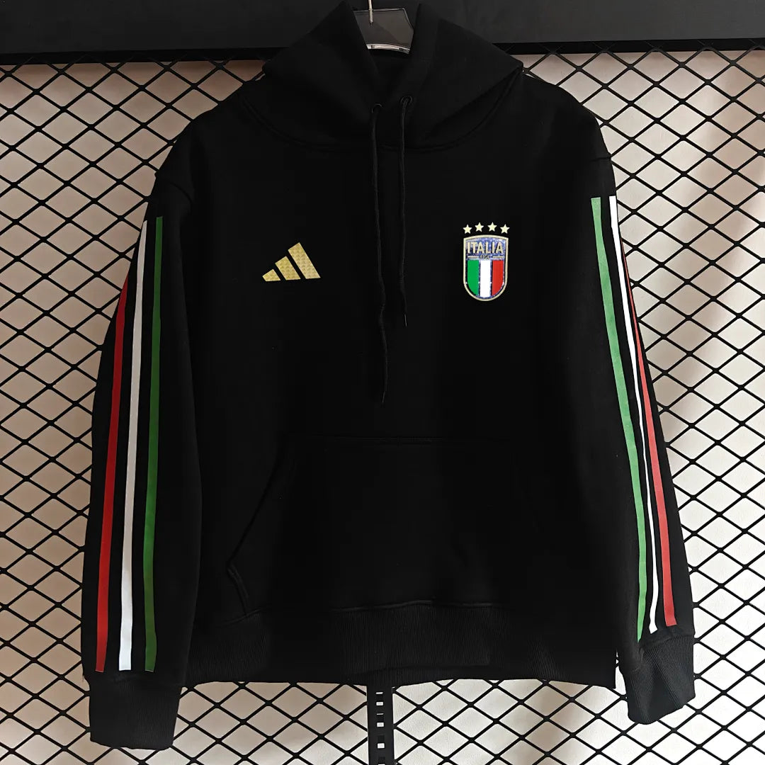 2024 Italy x Love Unites Black Fans Jersey Detail 4