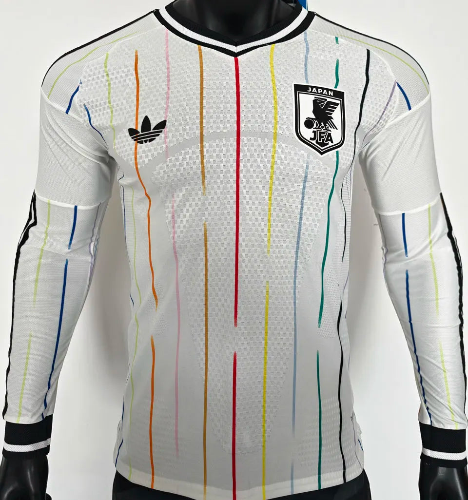 2026/27 Japan Away White Player Version Long Sleeve Jersey Front