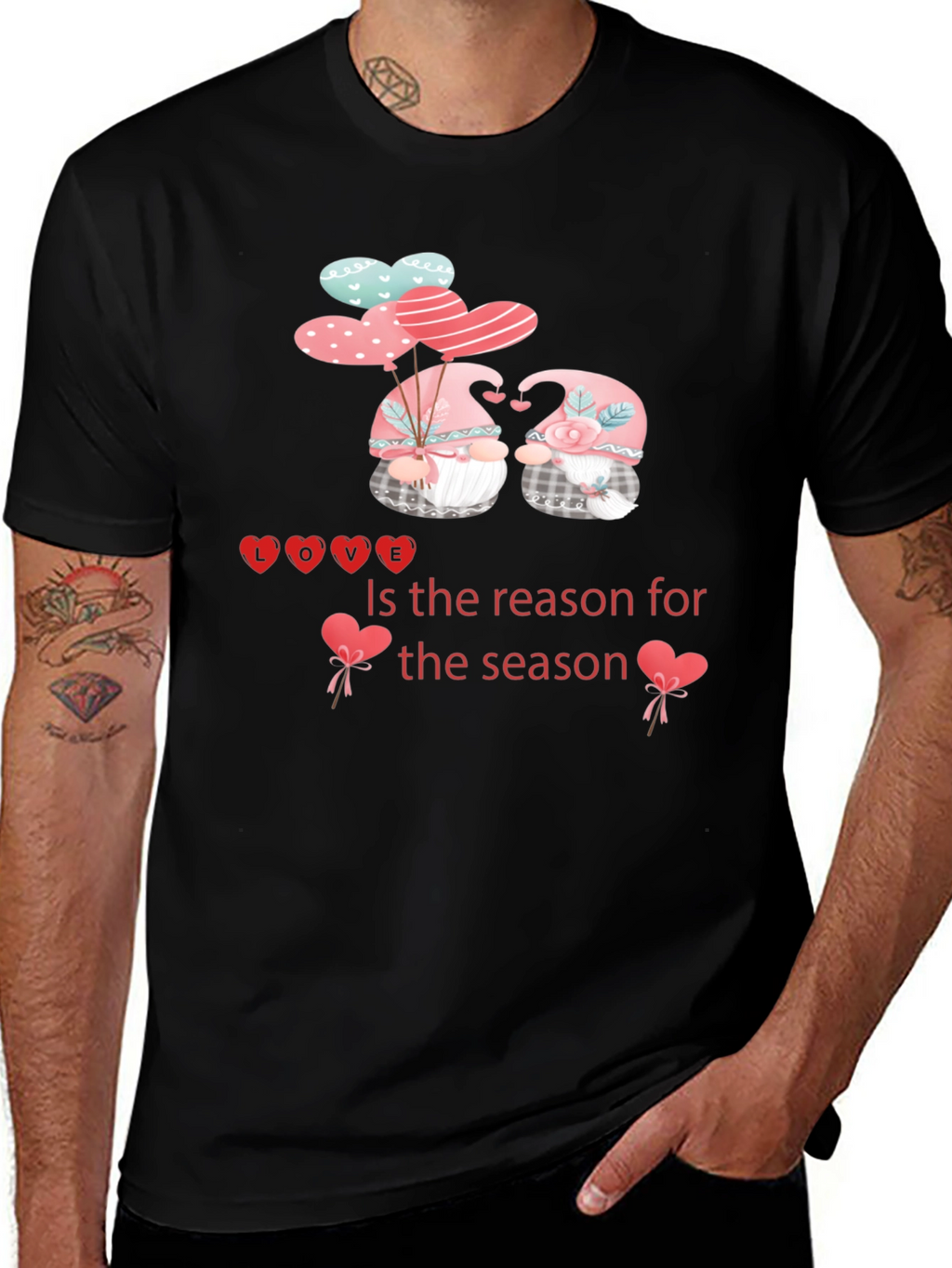Love Season Graphic Tee - Valentines Day Gnomes
