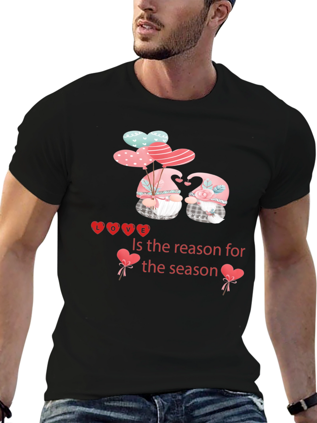 Love Season Graphic Tee - Valentines Day Gnomes