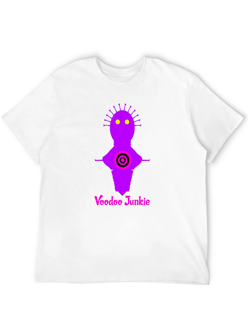 Voodoo Junkie Graphic Tee - Black Cotton T-Shirt