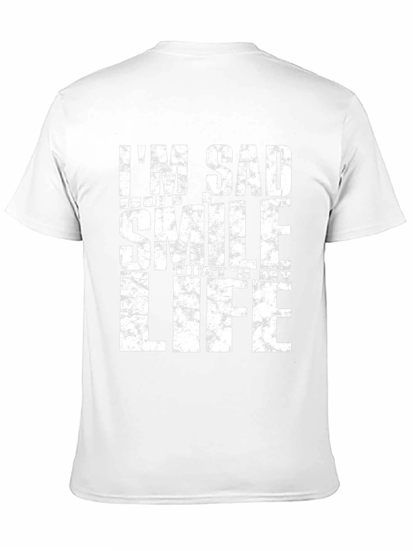 Im Sad But Smile Black T-Shirt