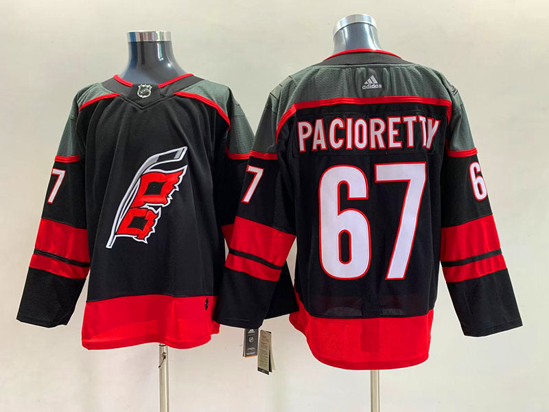 Men's Carolina Hurricanes Max Pacioretty #67 Black Home Breakaway Player Jerseys