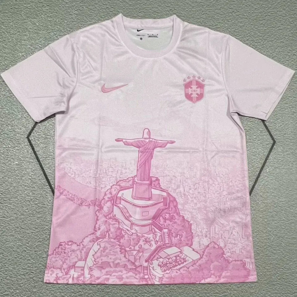 2026/27 Brazil Black POLO Jersey Detail 3