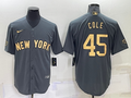 Men's New York Yankees Gerrit Cole #45 Gray Replica Player Jerseys
