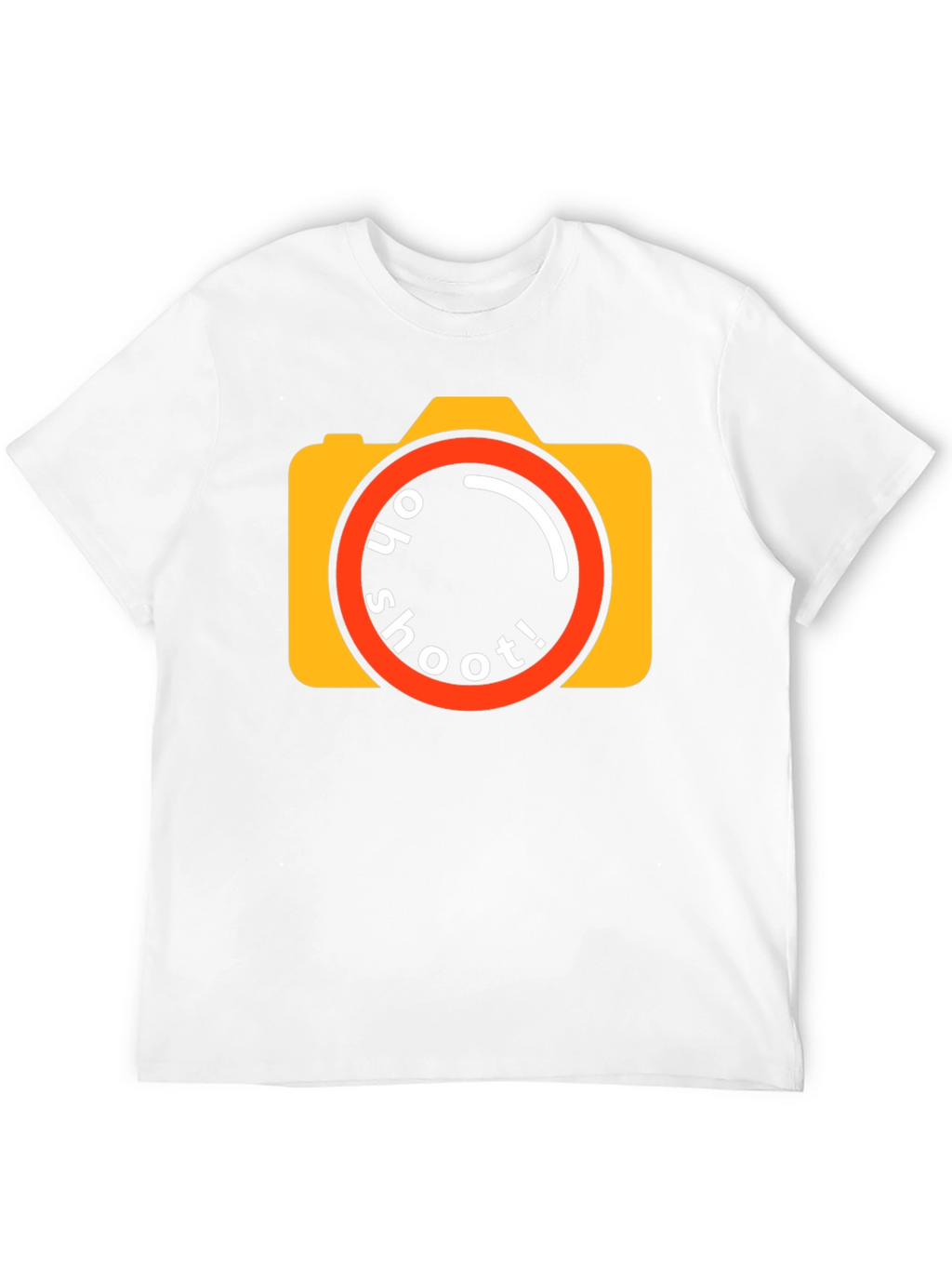 Oh Shoot! Camera Graphic Tee - Black Cotton T-Shirt