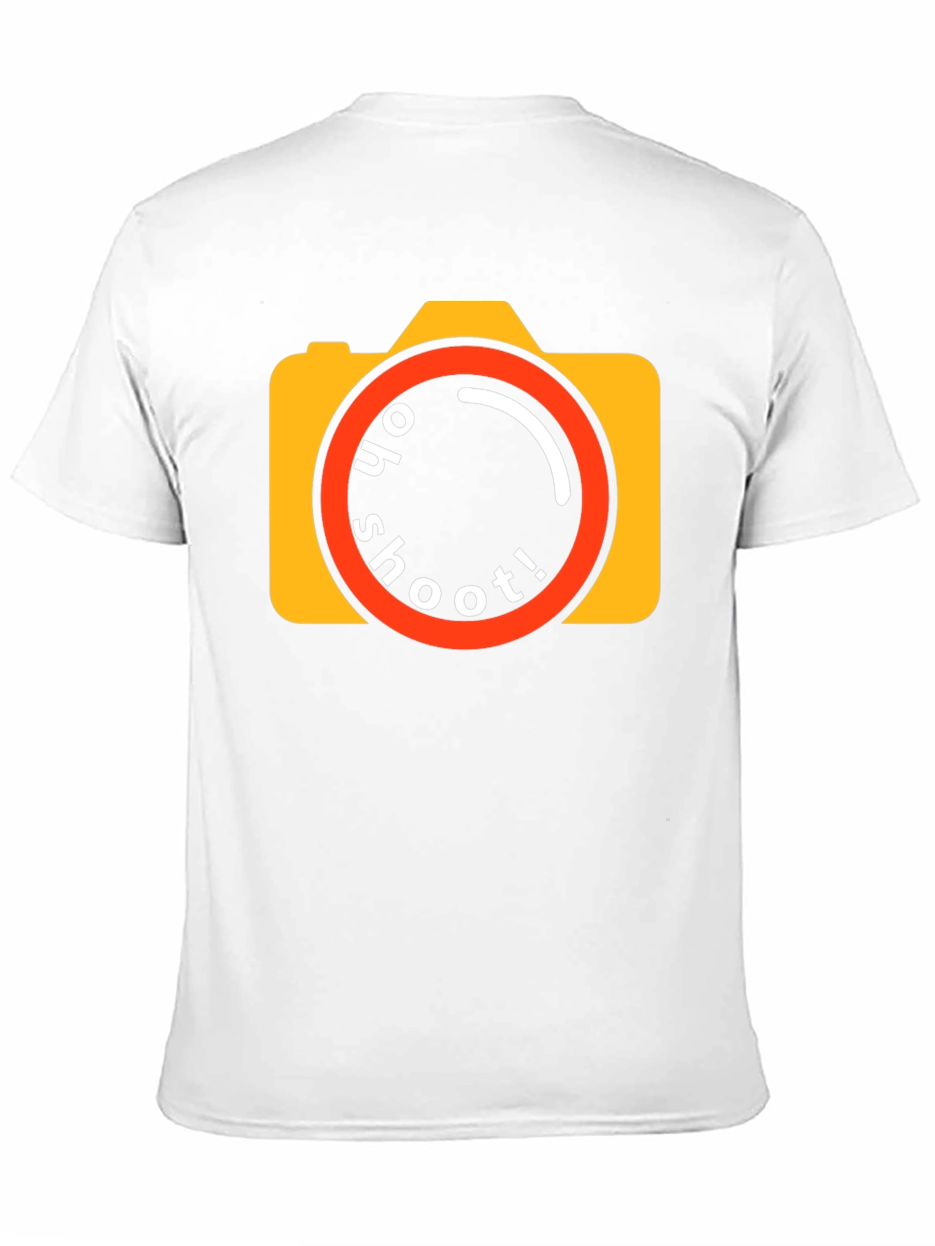 Oh Shoot! Camera Graphic Tee - Black Cotton T-Shirt