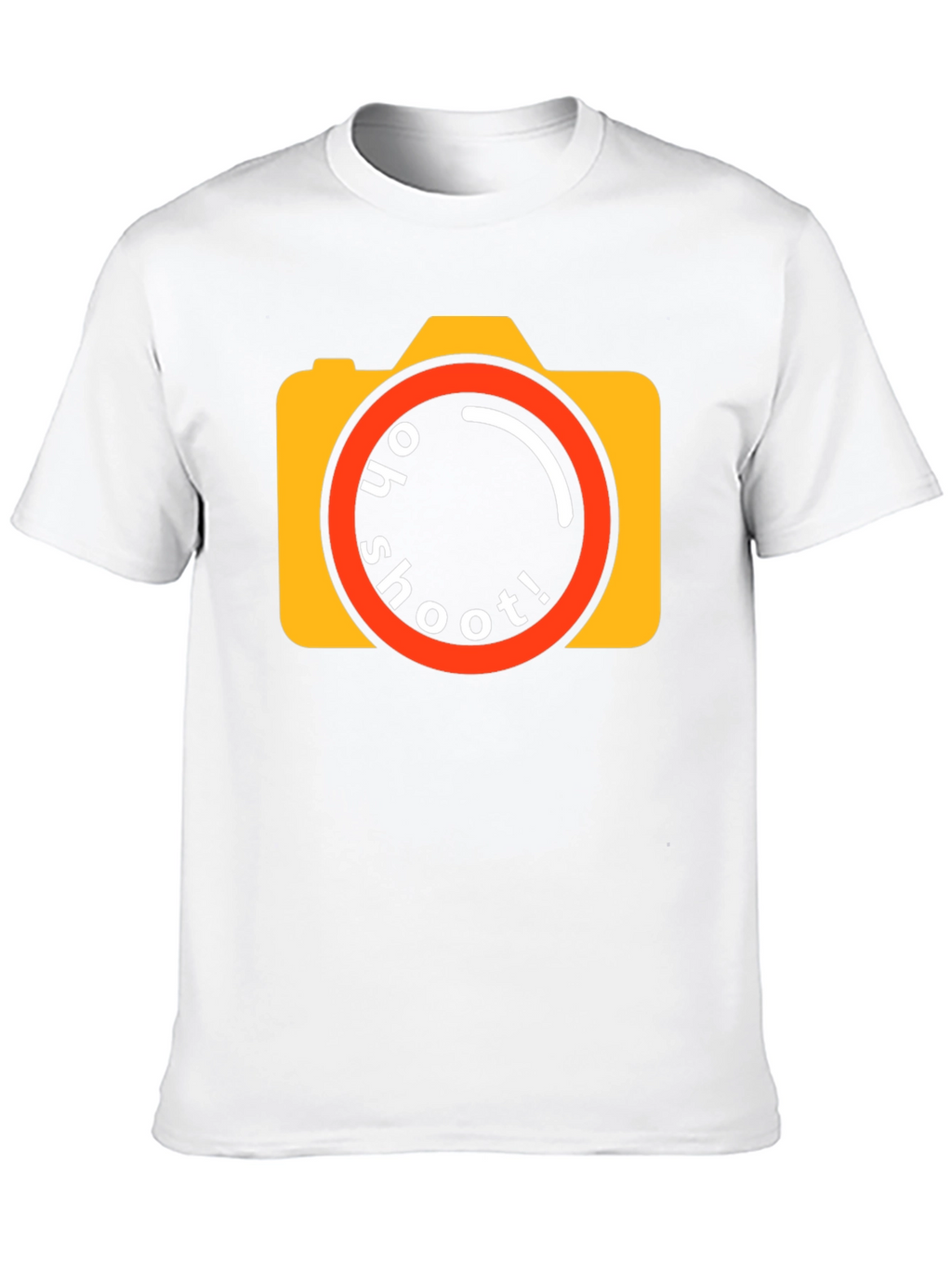 Oh Shoot! Camera Graphic Tee - Black Cotton T-Shirt