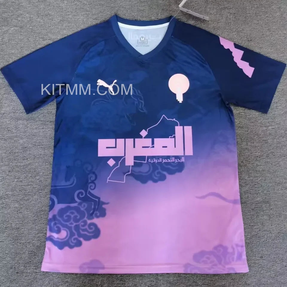 2025 Morocco Special Edition Fans Soccer Jersey Detail 1