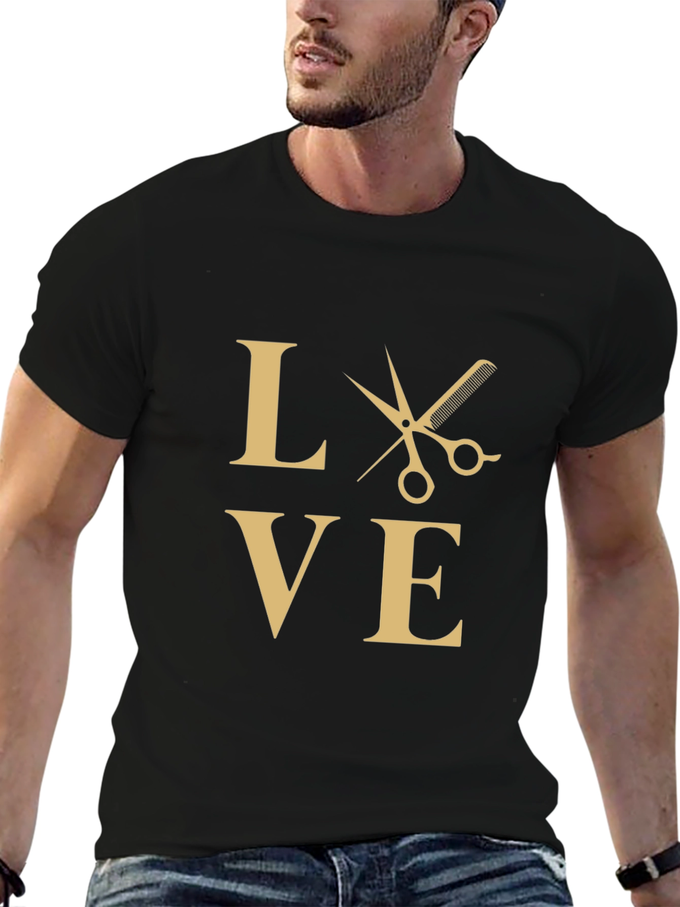 Barber Love Black T-Shirt