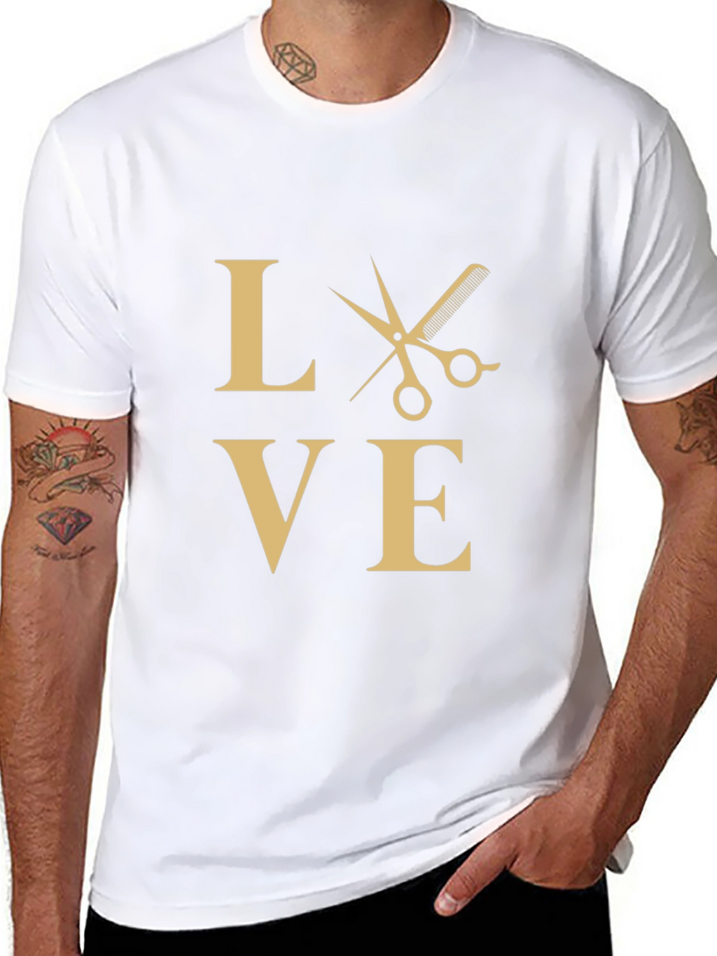 Barber Love Black T-Shirt